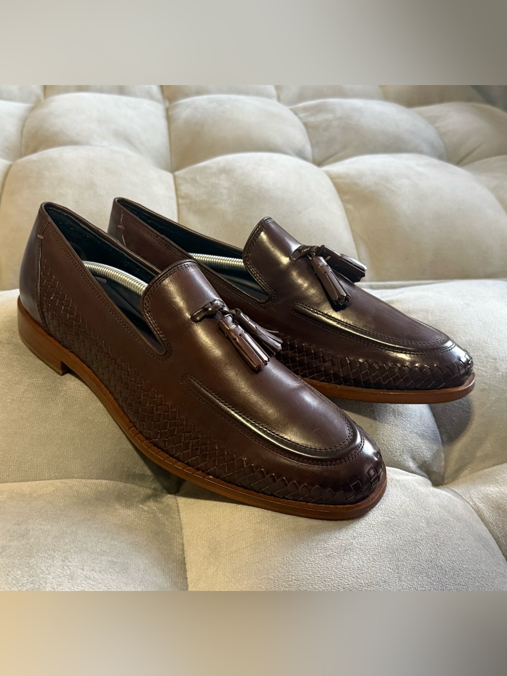 Cole Haan men’s sz 10.5 woven tassel loafers